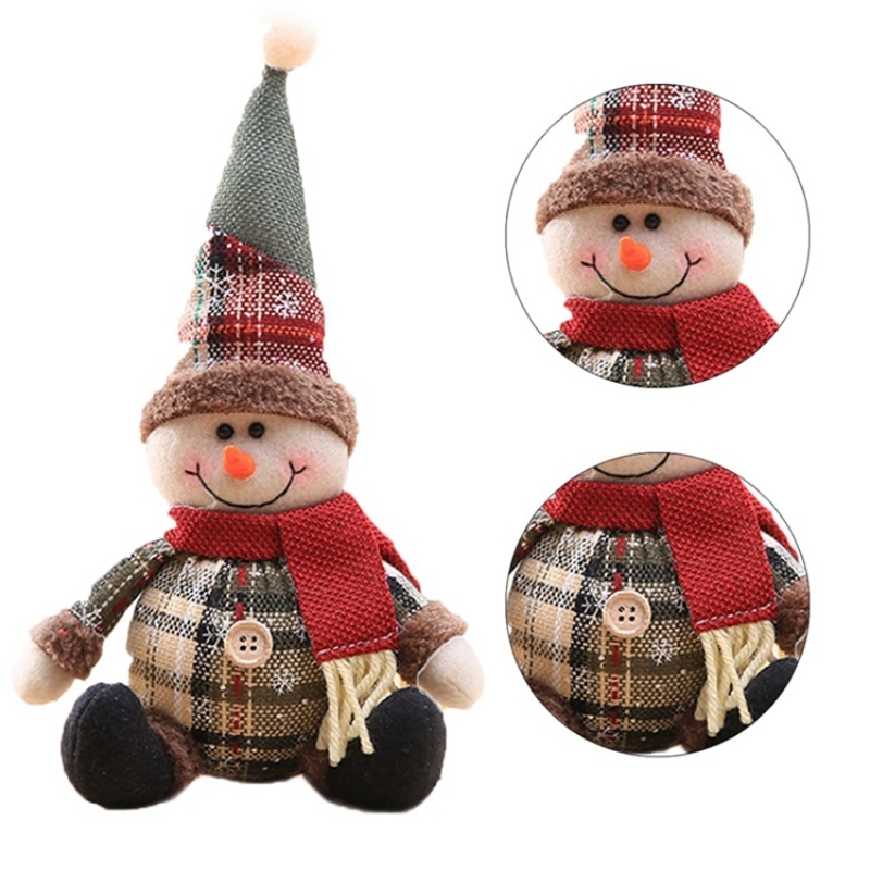 Búp Bê Trang Trí Giáng Sinh Hình Tuần Lộc / Ông Già Noel Hoạt Hình 3D