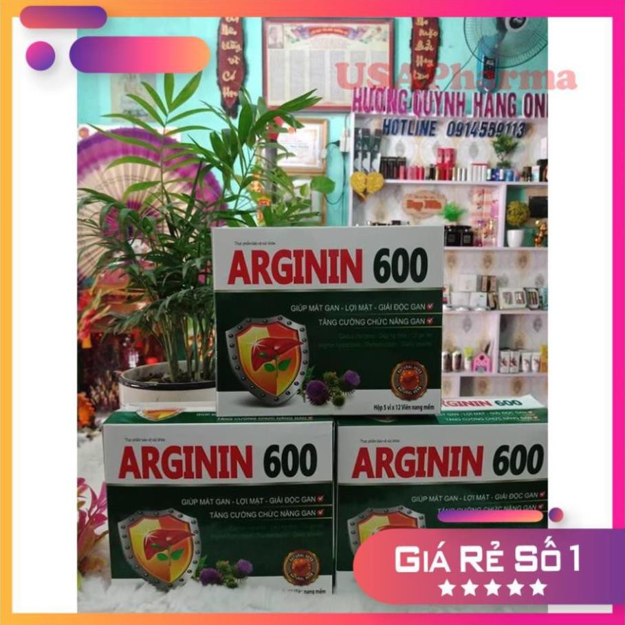 [Viên uống] VIÊN UỐNG BỔ GAN ARGININ 600 HỘP 60 VIÊN | BigBuy360 - bigbuy360.vn