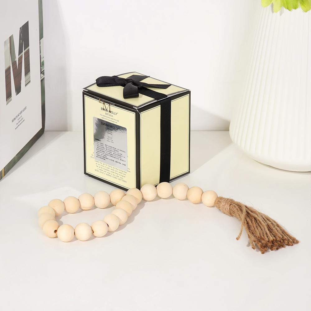 JANE Bộ 5 Vòng Tay Chuỗi Hạt Gỗ Phong Cách Boho