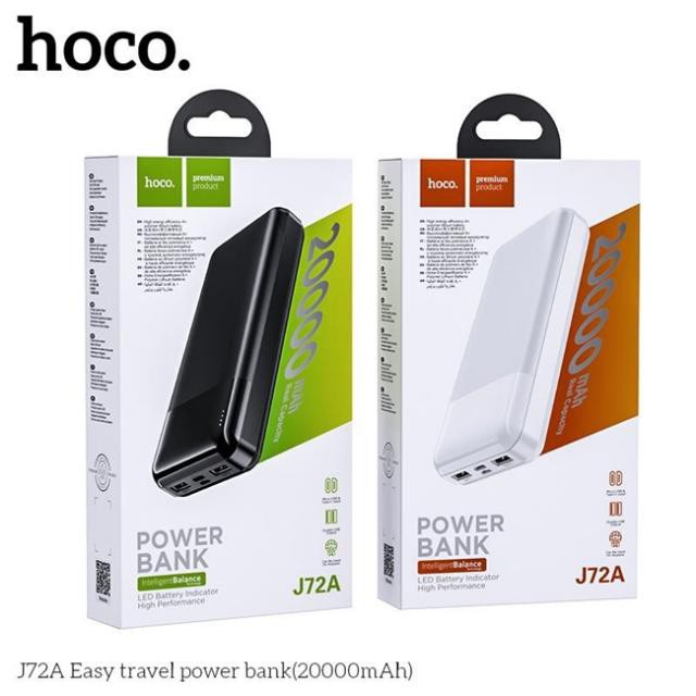 ⚡NowShip⚡ Pin Sạc Dự Phòng 2 Cổng Sạc Nhanh 2A Hoco J72A dung lượng 20000mAh Chính Hãng