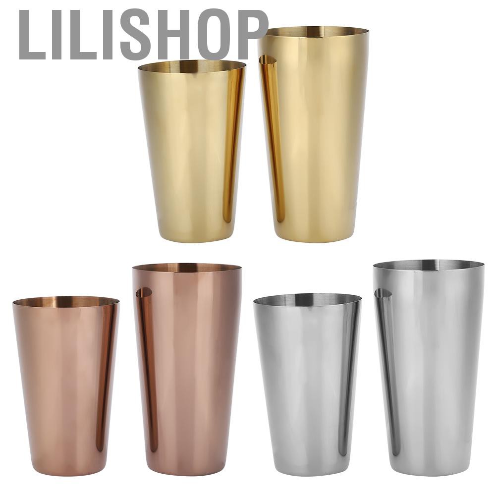 Lilishop 304 Stainless Steel Cocktail Shaker Bottle Set Bartender Bar Accessory Barware Tools