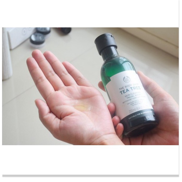 [Mã giảm giá mỹ phẩm chính hãng] Sữa Rửa Mặt THE B0DY SH0P Tea Tree Skin Clearing Facial Wash