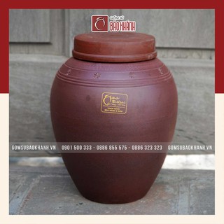 Chum sành không tráng men 10 lít Bát Tràng