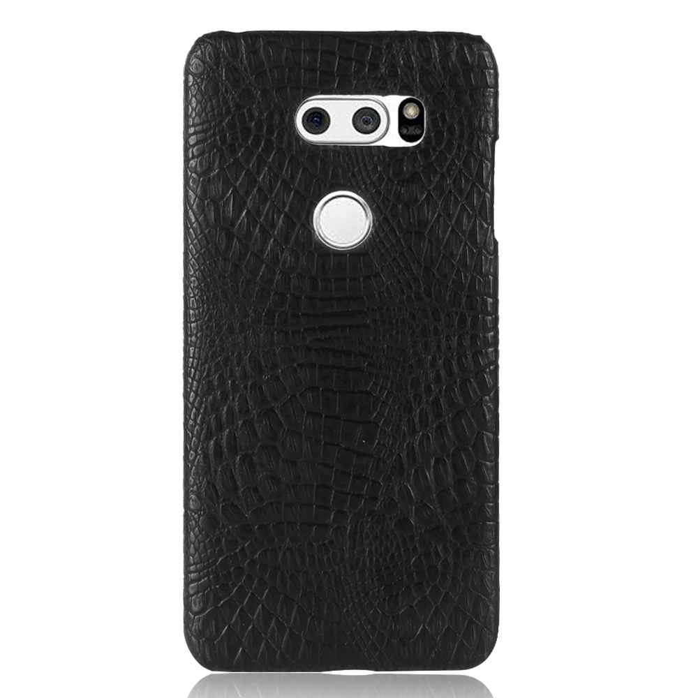LG V30 Casing Fashion Crocodile Pattern Hard PC PU Leather Back Cover LG V30  H930 H931 Hard Plastic Case Phone Cover