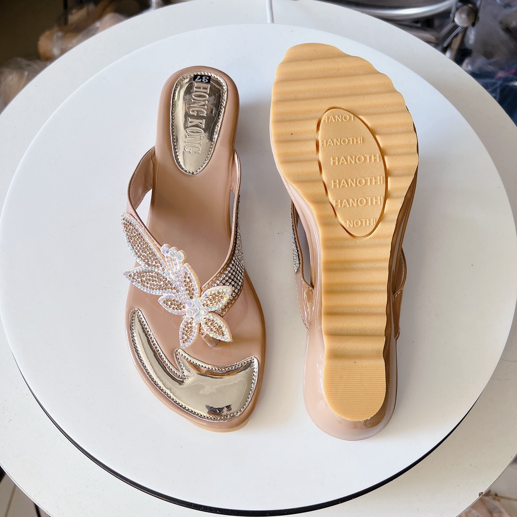 Dép big size kẹp xỏ ngón xoàn chiếc lá đế xuồng 3cm chuẩn size 36-41
