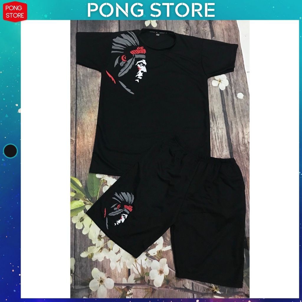ĐỒ BỘ THỂ THAO NAM ĐẸP  FREESHIP  ĐỒ THỂ THAO NAM MẶC NHÀ IN HÌNH THỔ DÂN CHẤT LIỆU THUN MÈ CAO CẤP GIÁ CỰC SỐC