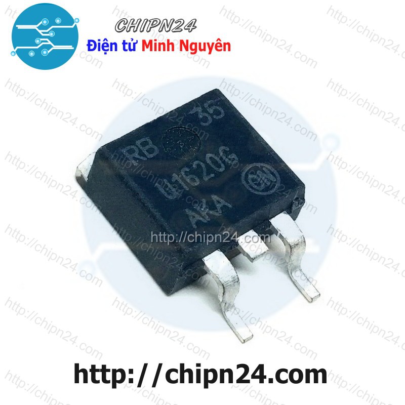 [2 CON] (SOP) Diode Dán U1620G TO-263 (SMD Dán) (MURB1620CTT4G MURB1620CTG AKA 1620) [Diode Schottky]