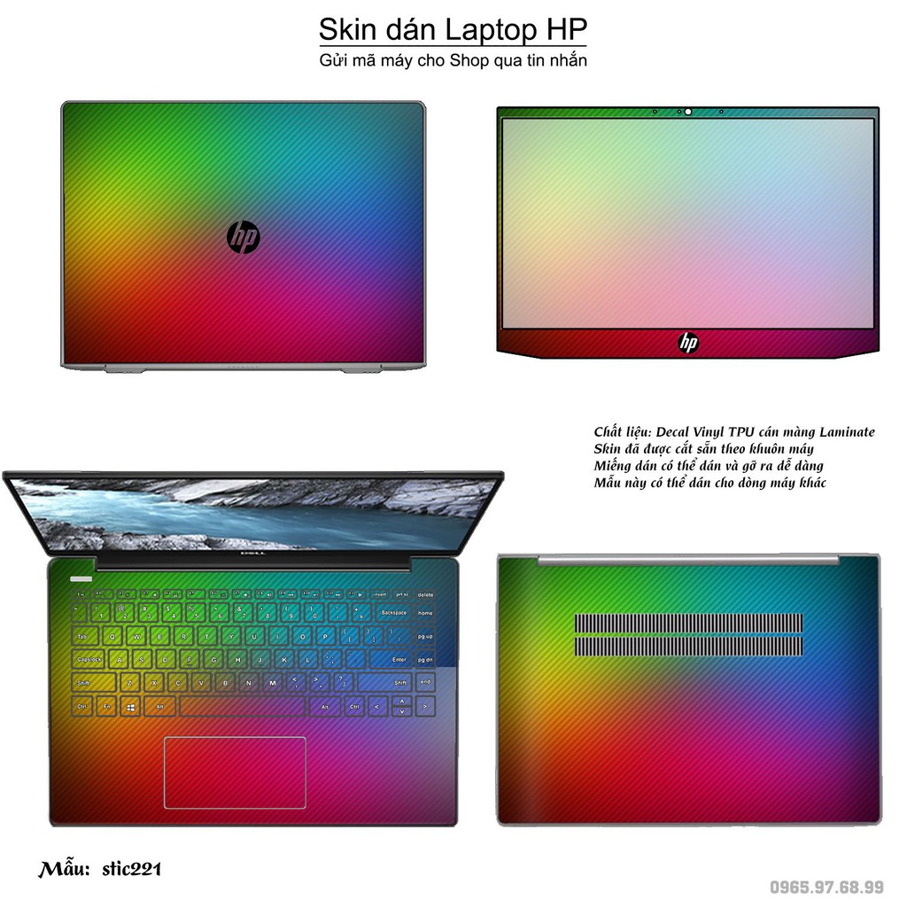 Skin dán Laptop HP in hình Hoa văn sticker _nhiều mẫu 36 (inbox mã máy cho Shop)