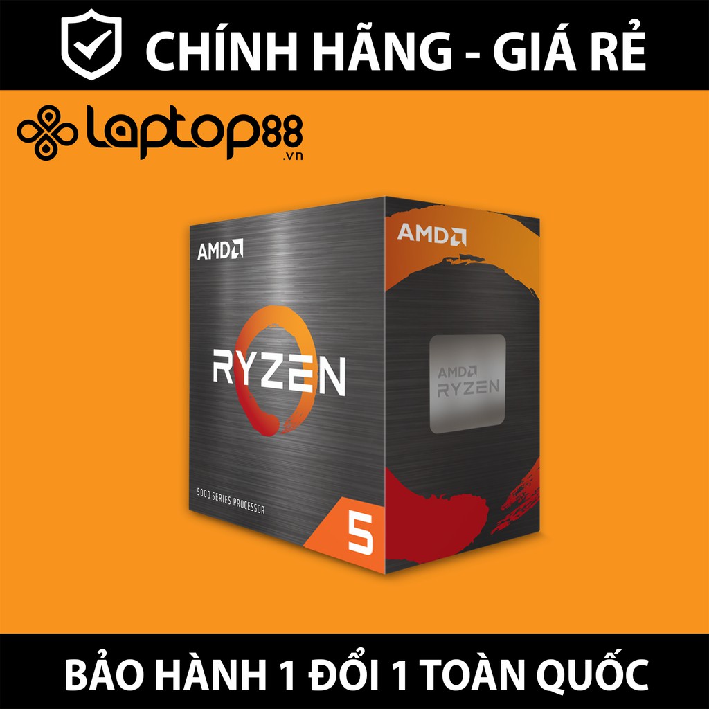 CPU AMD Ryzen 5 5600X (3.7 GHz Upto 4.6GHz, 35MB, 6 Cores, 12 Threads, Socket AM4) - Chính hãng - Bảo hành 12 tháng