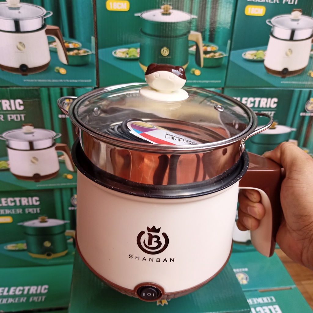 Nồi lẩu điện đa năng,Nồi chiên,Xào,Lẩu Mini Chống Dính Cao Cấp 26cm,28cm ShanBan Electric Cooker Pot