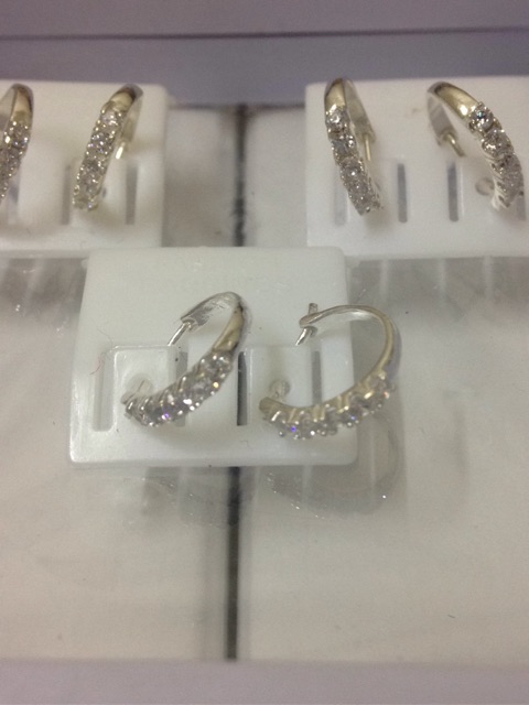 Bông tai bạc ta tròn nhỏ xinh