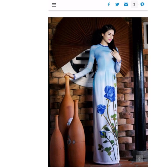 Áo dài may sẵn in 3d