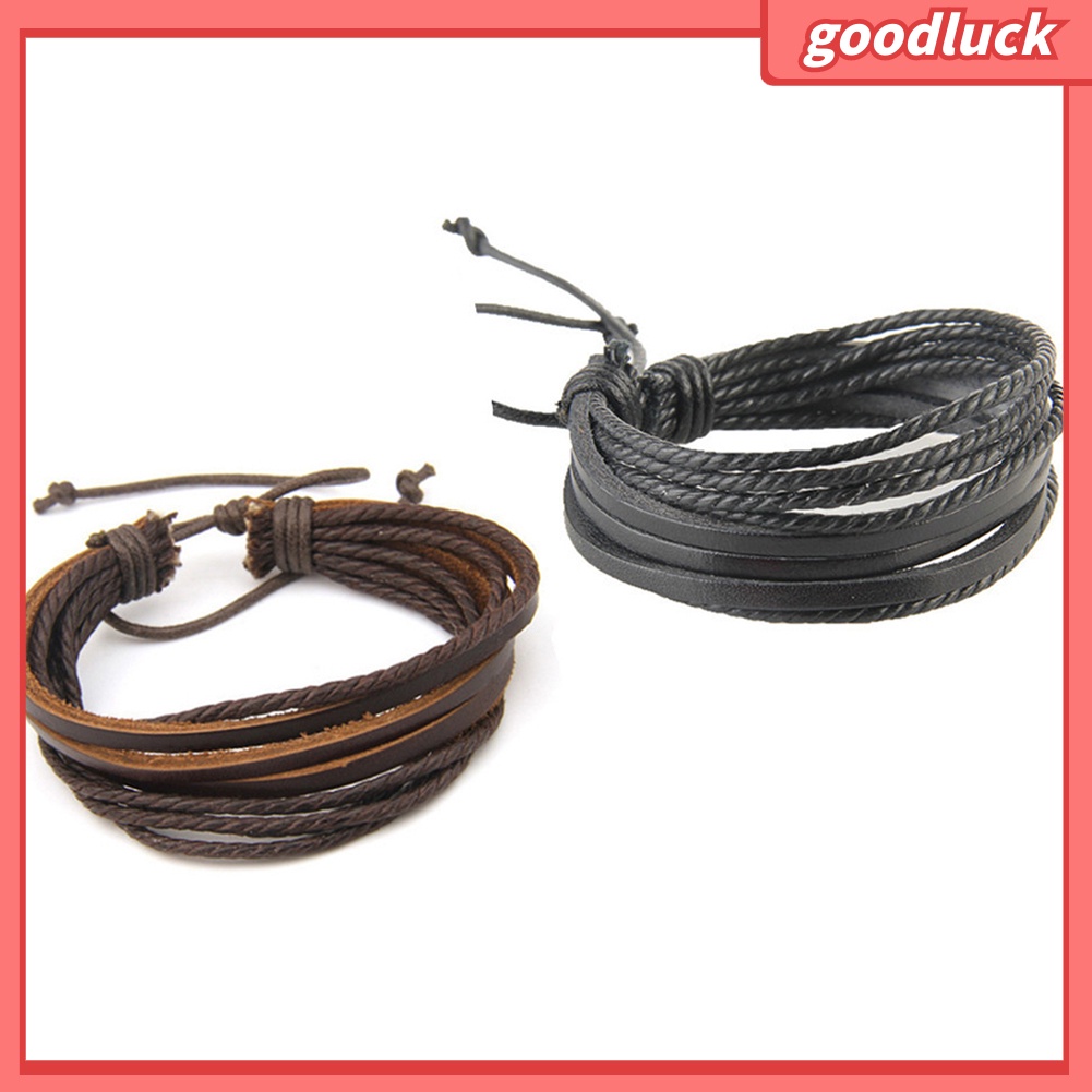 Vòng tay giả da nhiều lớp xinh xắn cho nữ