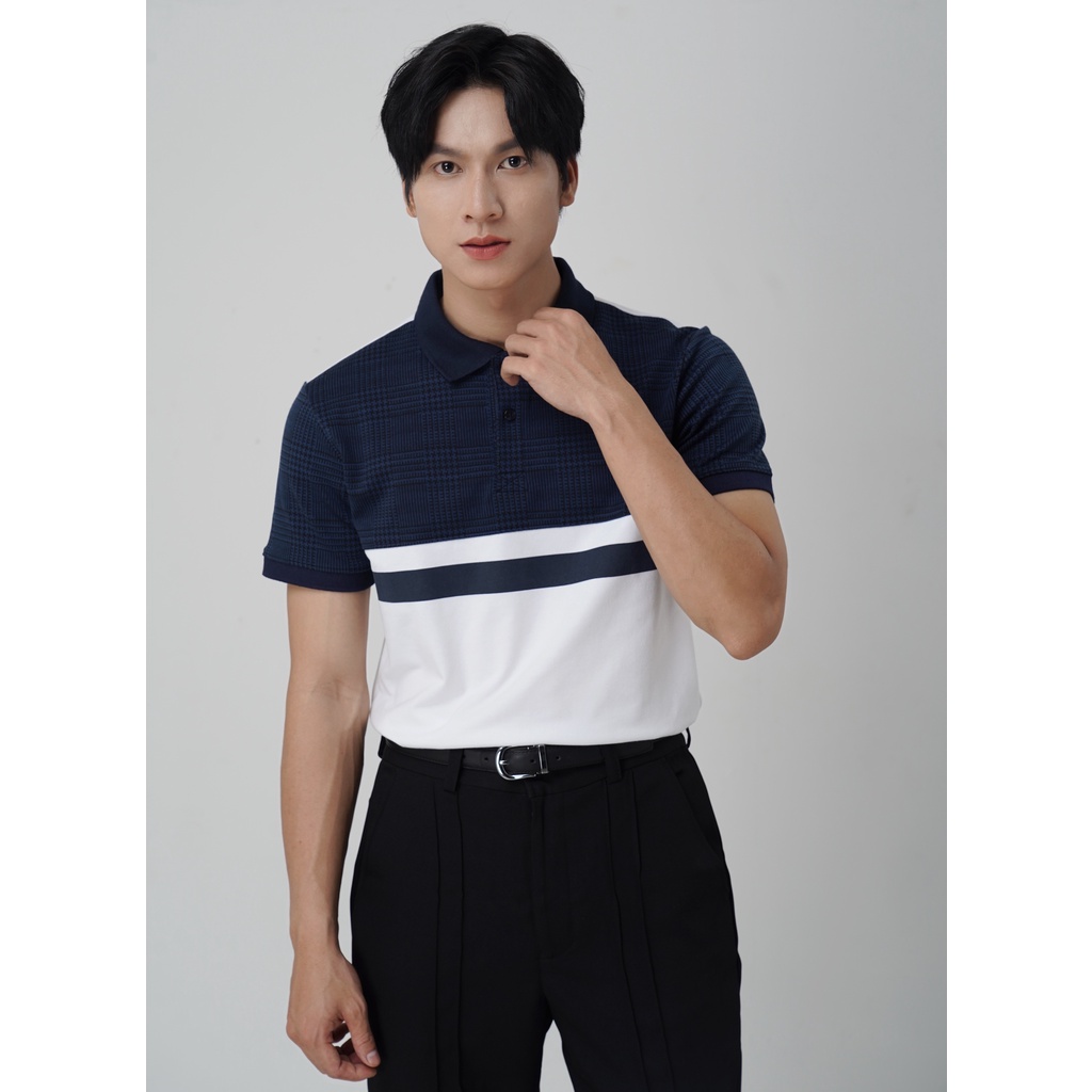 Áo Polo Nam Cao Cấp Phối Caro Cổ Bẻ Vải Cá Xấu Cotton Xuất Xịn Thương Hiệu Mr Twins