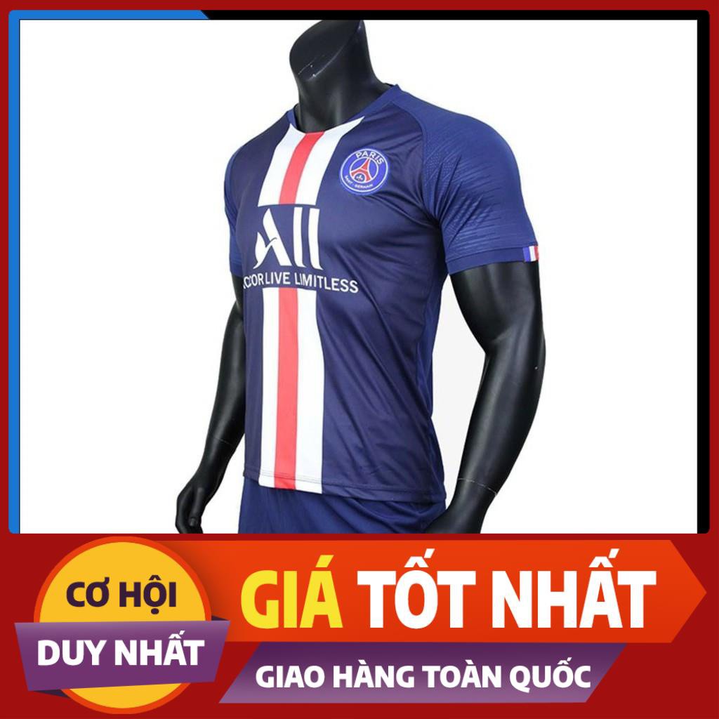 Áo PSG Thun Lạnh cao cấp Chính Hãng, Áo đấu Paris Saint-Germain Xanh Đen new New Xịn