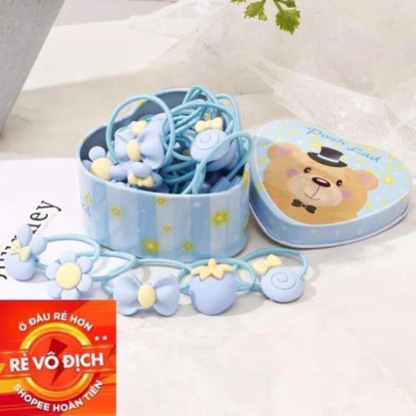 Hộp cột tóc hình tim Lovely dễ thương