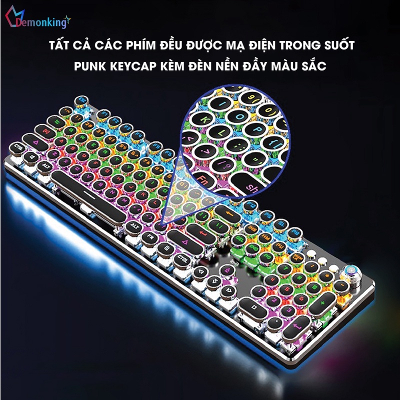 Bàn phím cơ máy tính 5tech  có dây gaming đẳng cấp cho game thủ với 30 hiệu ứng led sống động thích hợp với  laptop/PC