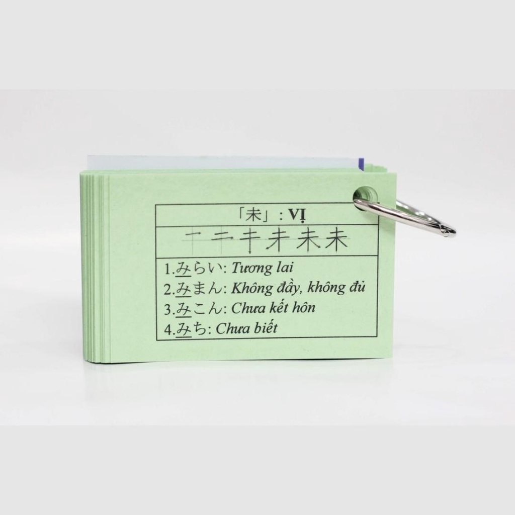 COMBO Thẻ Học Hán Tự  N4 N5 - Flashcards Kanji N4 N5 Tái Bản Mới Nhất