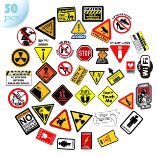 Bộ 50 Miếng Dán Sticker Chống Thấm Nước Kiểu Graffiti