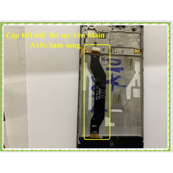 Cáp kết nối bo sạc lên main A10s  sam sung