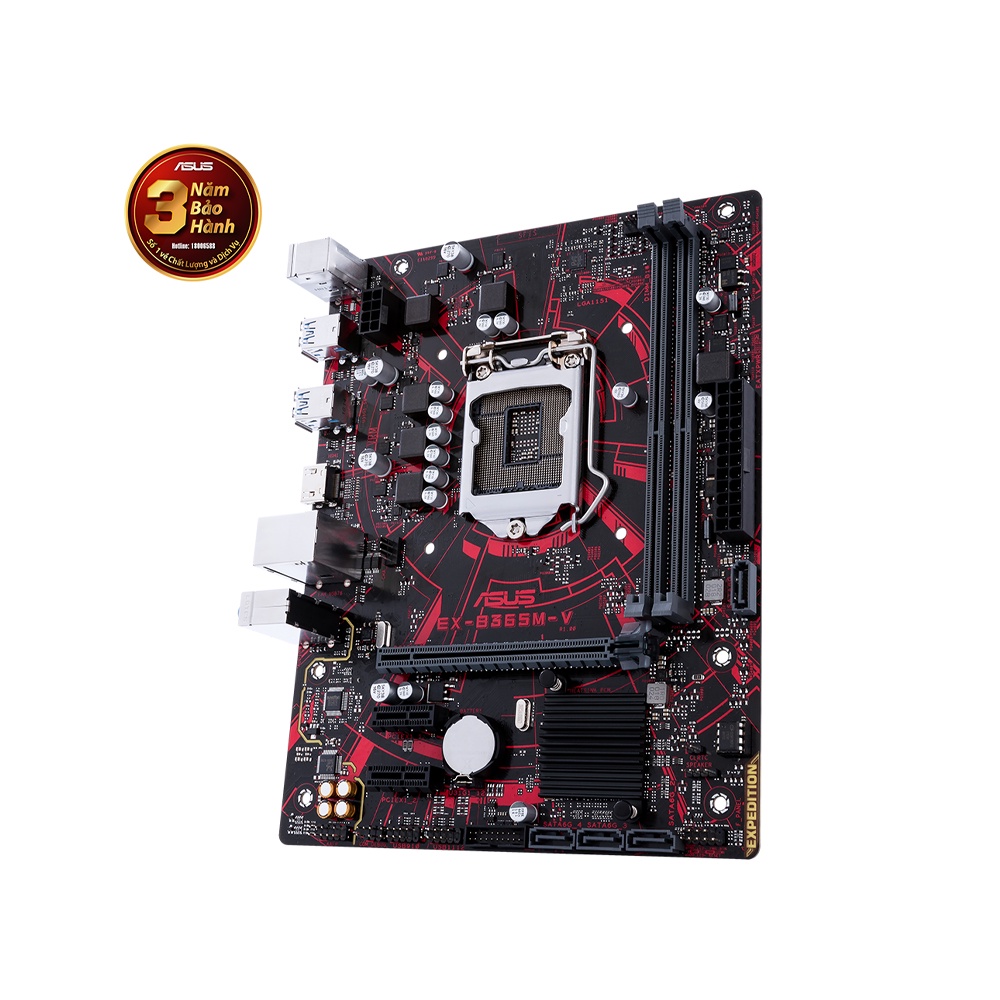 Mainboard ASUS EX-B365M-V (Intel B365 | LGA 1151v2 | M-ATX | 2 khe Ram DDR4) -hàng new full box, bảo hành 36 tháng