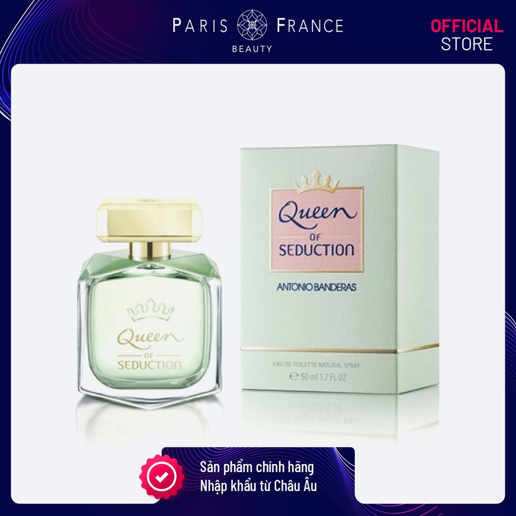 [Mã FMCGMALL - 10% đơn 250K] Paris France Beauty - Nước Hoa Nữ Antonio Banderas Queen Of Seduction EDT