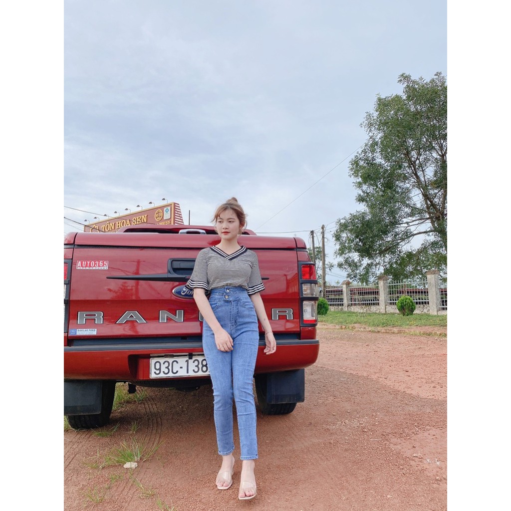 [ FREESHIP, HÌNH THẬT CUỐI ] QUẦN JEAN ỐNG BÓ, QUẦN SKINNY JEAN GIÃN, QUẦN JEAN GIÃN NỮ LƯNG CAO 2 NÚT LƯNG XẺ ĐỦ SIZE
