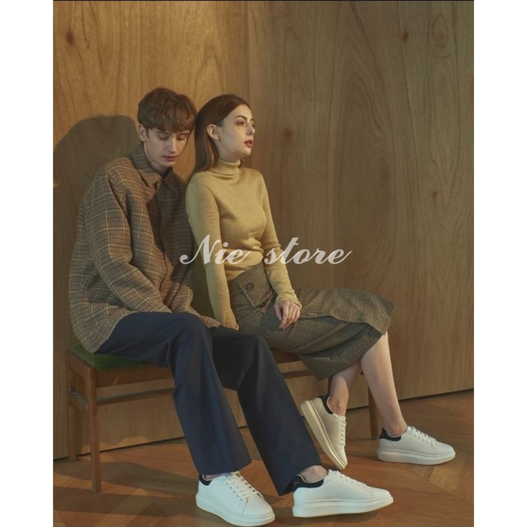 GIÀY DOMBA NAM NỮ HIGH POINT WHITE/BLACK