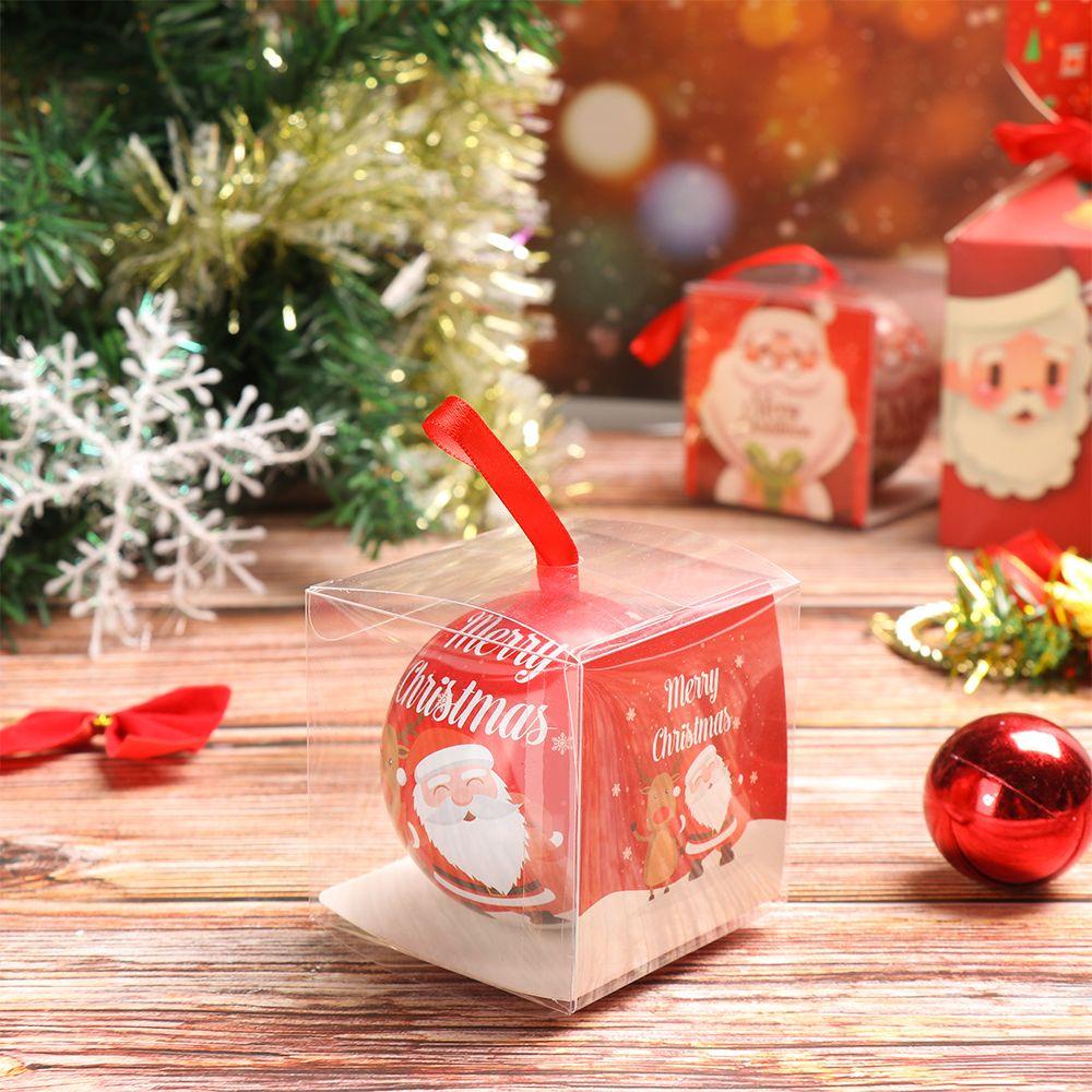 Hộp Đựng Kẹo Trang Trí Cây Thông Giáng Sinh Hình Quả Bóng Tròn