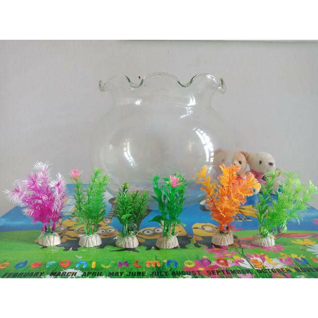 Cây Trang Trí Bể Cá hồ cá Size Mini (Khoảng 12cm x 5cm Mỗi Cây) - Đồ Trang Trí Hồ Cá