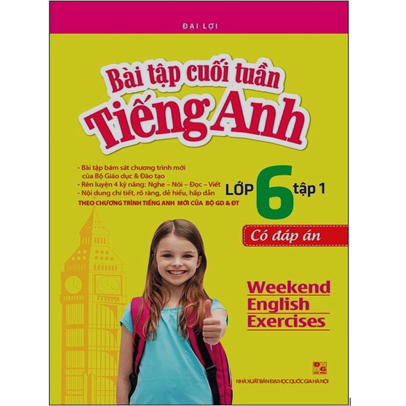 Sách - Bài Tập Cuối Tuần Tiếng Anh Lớp 6 - Tập 1 (Có Đáp Án)