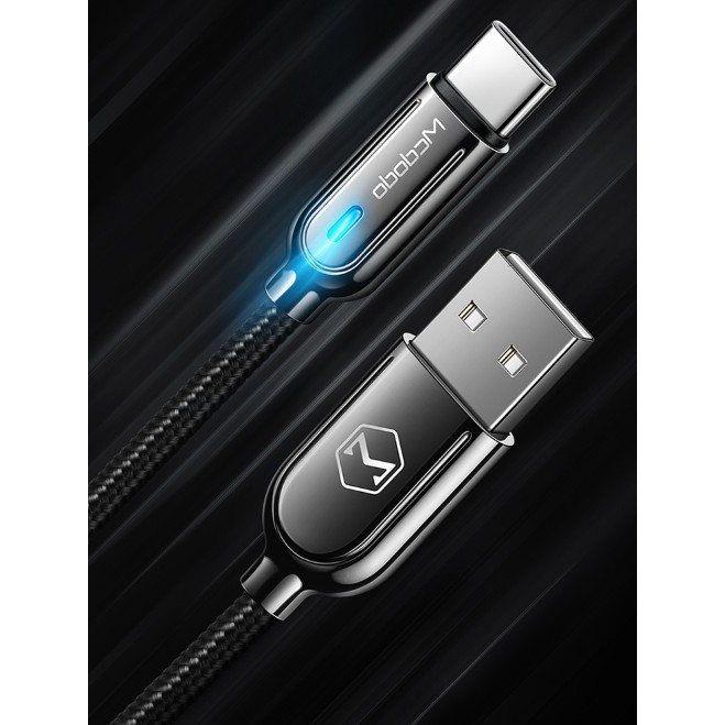 Cáp tự ngắt mcdodo micro typeC ,tự ngắt khi sạc đầy,dài 1.5m,sạc nhanh quickcharge 3.0