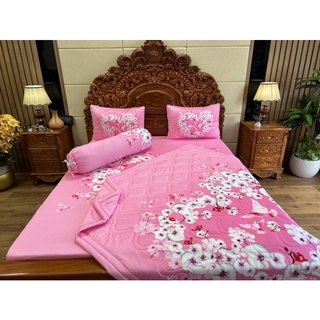 Bộ chăn ga gối Thun siêu mát Lạnh 5D Cao Cấp