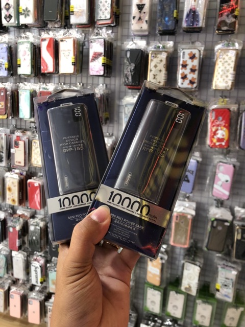 Pin dự phòng RPP-155,NHỎ NHƯNG CÓ VÕ NHA,Dung lượng 10.000mAh  📛 2 cổng ra,3 cổng vào,Có màn hình LED hiển thị