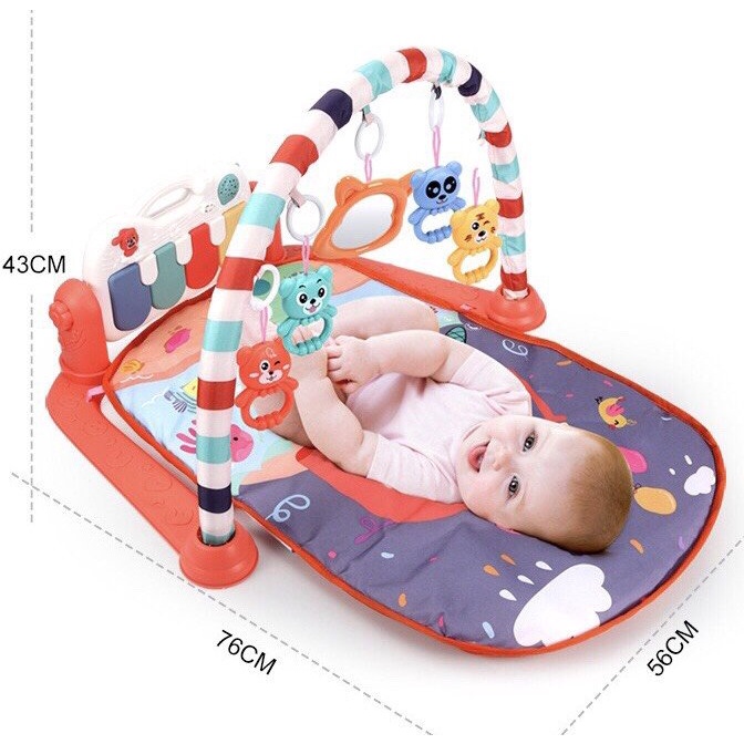 [Đồ Chơi Cao Cấp] Thảm Phát Nhạc Baby Gym Mat Vui Nhộn Cho Trẻ Sơ Sinh Thoải Mái Vận Động