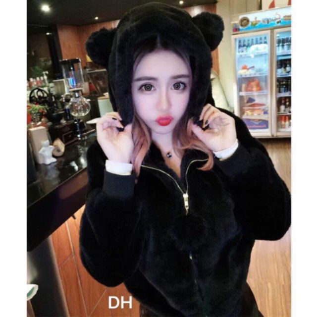 Áo lông tai gấu 2 lớp cực đẹp_DH1800 TUYỂN SỈ | BigBuy360 - bigbuy360.vn