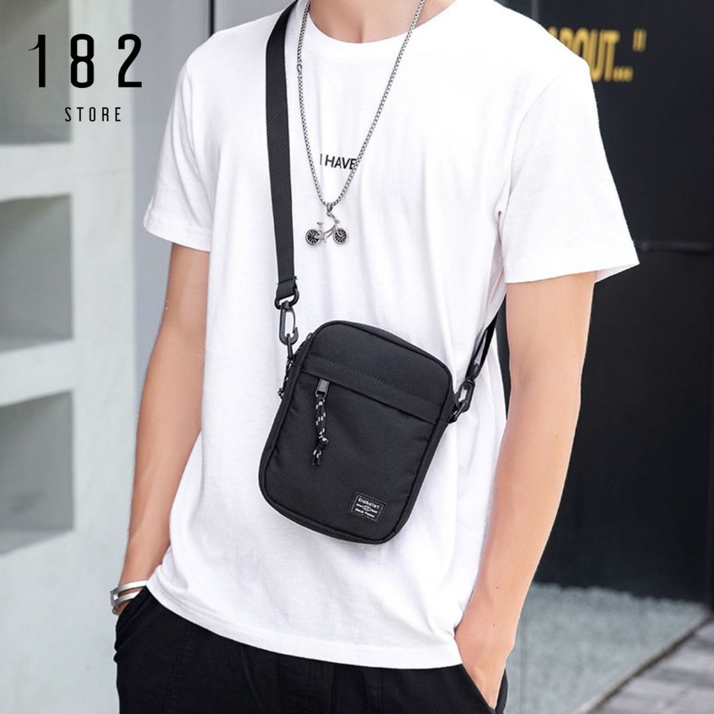 Túi Đeo Chéo Nam Nữ Unisex Messenger Mini Phong Cách Hàn Quốc Thời Trang Đeo Vai K12 Freeship - The Black Box | BigBuy360 - bigbuy360.vn