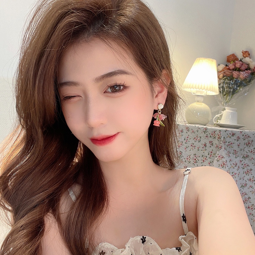 Khuyên Tai Nữ Hình Bông Hoa Thời Trang