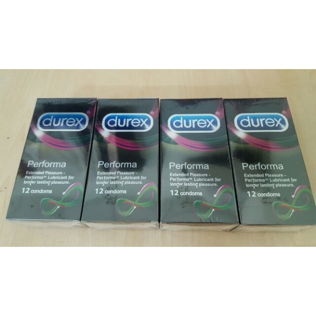 COMBO 4 Hộp 48 Cái Bao Cao Su KÉO DÀI CUỘC YÊU Durex Performa + 1 Tuýt Gel Bôi Trơn Durex Play Classic