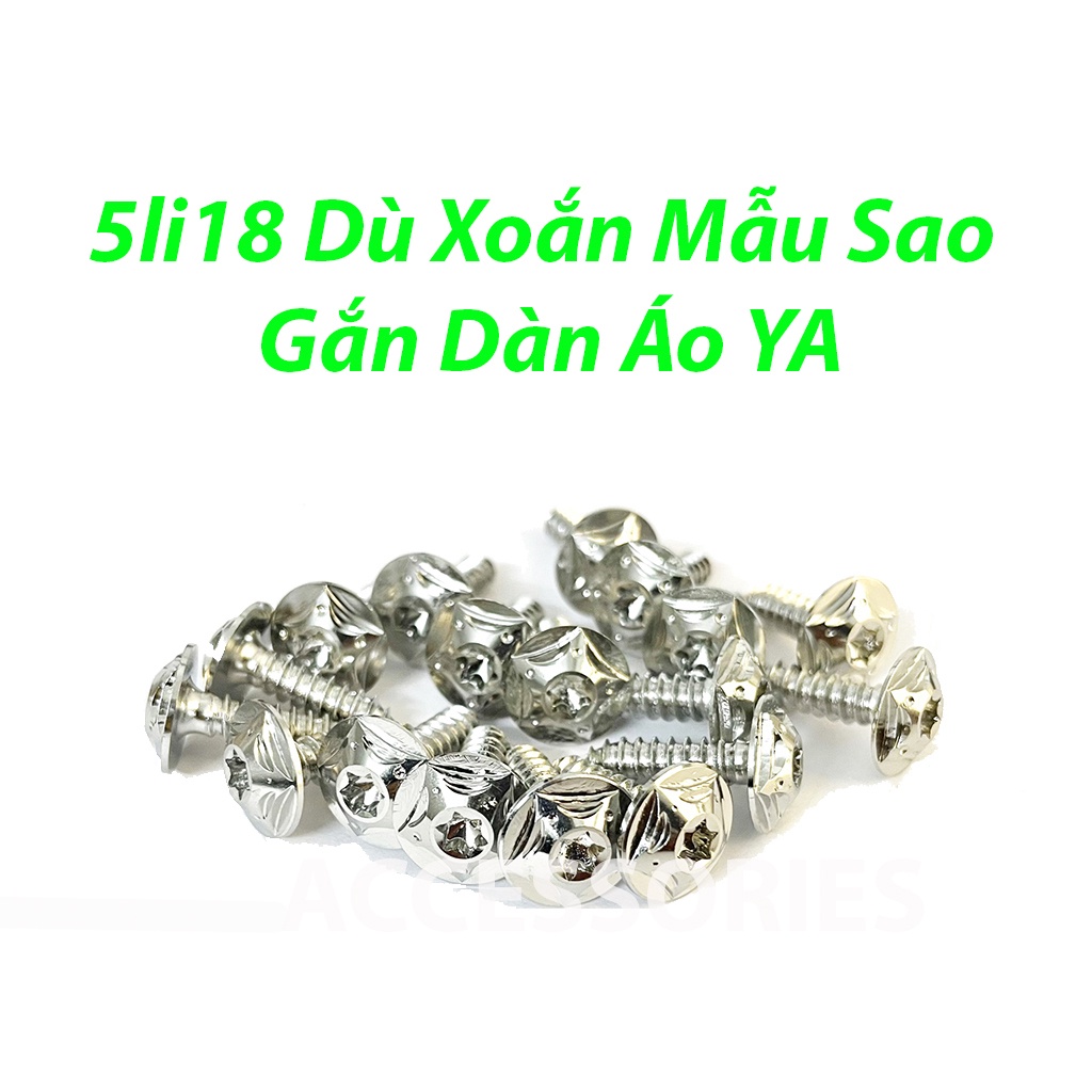 Bộ 10 Ốc Salaya 5li18 Gắn Dàn Áo Yamaha Ex/Sirus/Mão Ex155-PKPH