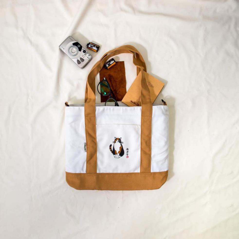 Túi đeo chéo Nam Nữ cặp mini xách thời trang tote canvas Local Brand Mi Midori