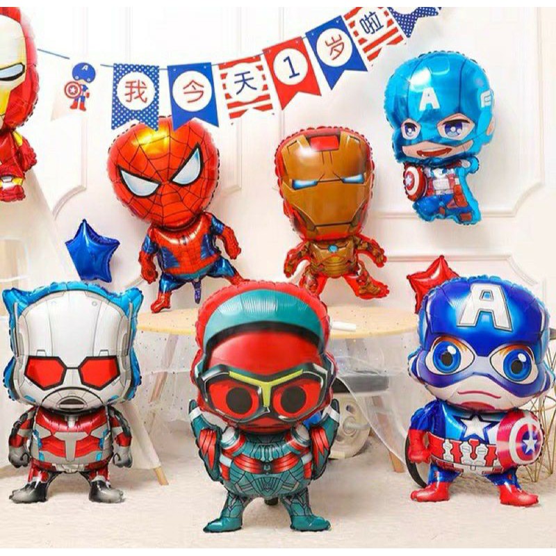 Bong bóng siêu nhân nhiều mẫu size 70cm