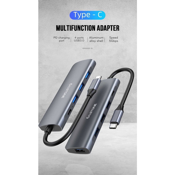 CALSTONE HUB chuyển đa năng Type-C to HDMI 5IN1