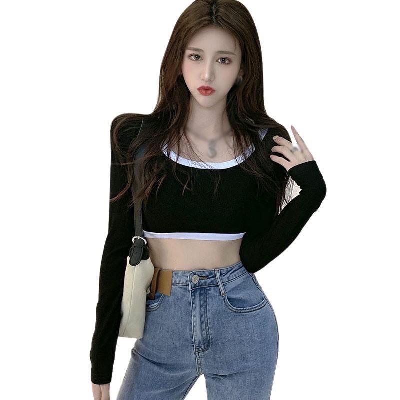 Áo kiểu croptop tay dài