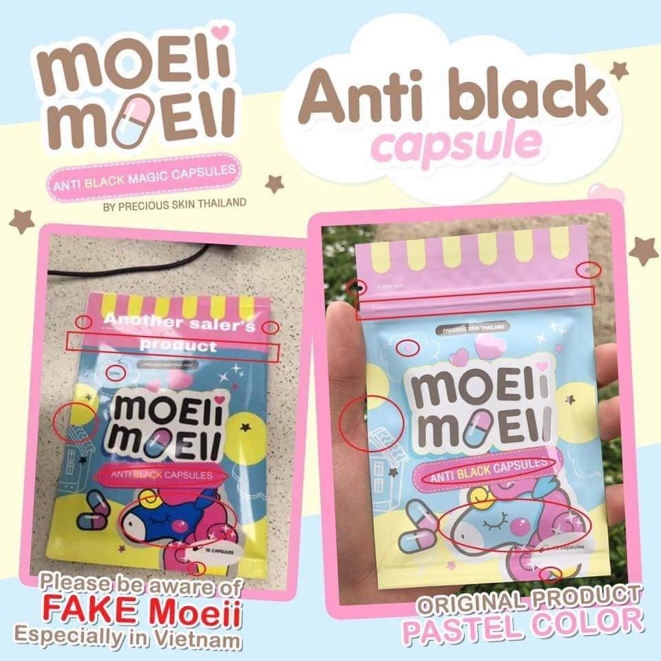 01 Gói Kích Trắng MOEII MOEII Anti Black Thái Lan