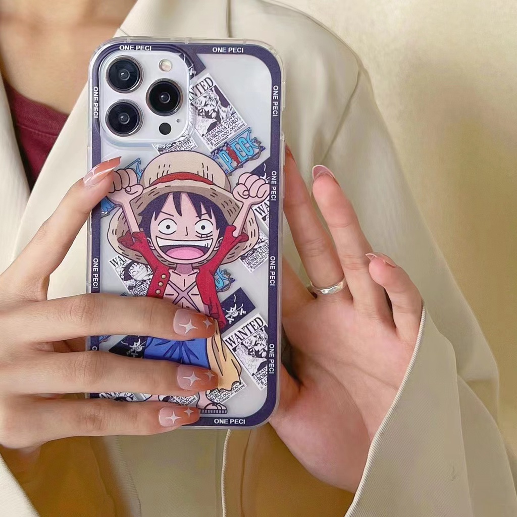 Ốp Điện Thoại Mềm Hình One Piece Luffy Cho iPhone 6 6S 7 8 SE 2020 X XS XR XsMax 1112 13 Pro 11 12 13 Pro Max
