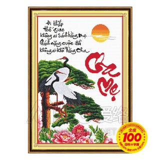 Tranh thêu Cha Mẹ ms 51315