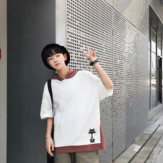 [ FREE SHIP ĐƠN 99K ]_Áo hoodie tay lỡ mèo gầy unisex .