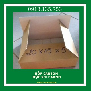 [combo 50 hôp] 20x15x5 thùng carton đóng hàng ship cod