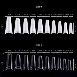Móng nối Hàn Form Thang 500 móng đủ Size